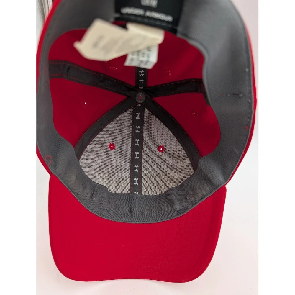 Under Armour Youth Red American Flag Freedom Stretch Fit Baseball Hat SM/MD